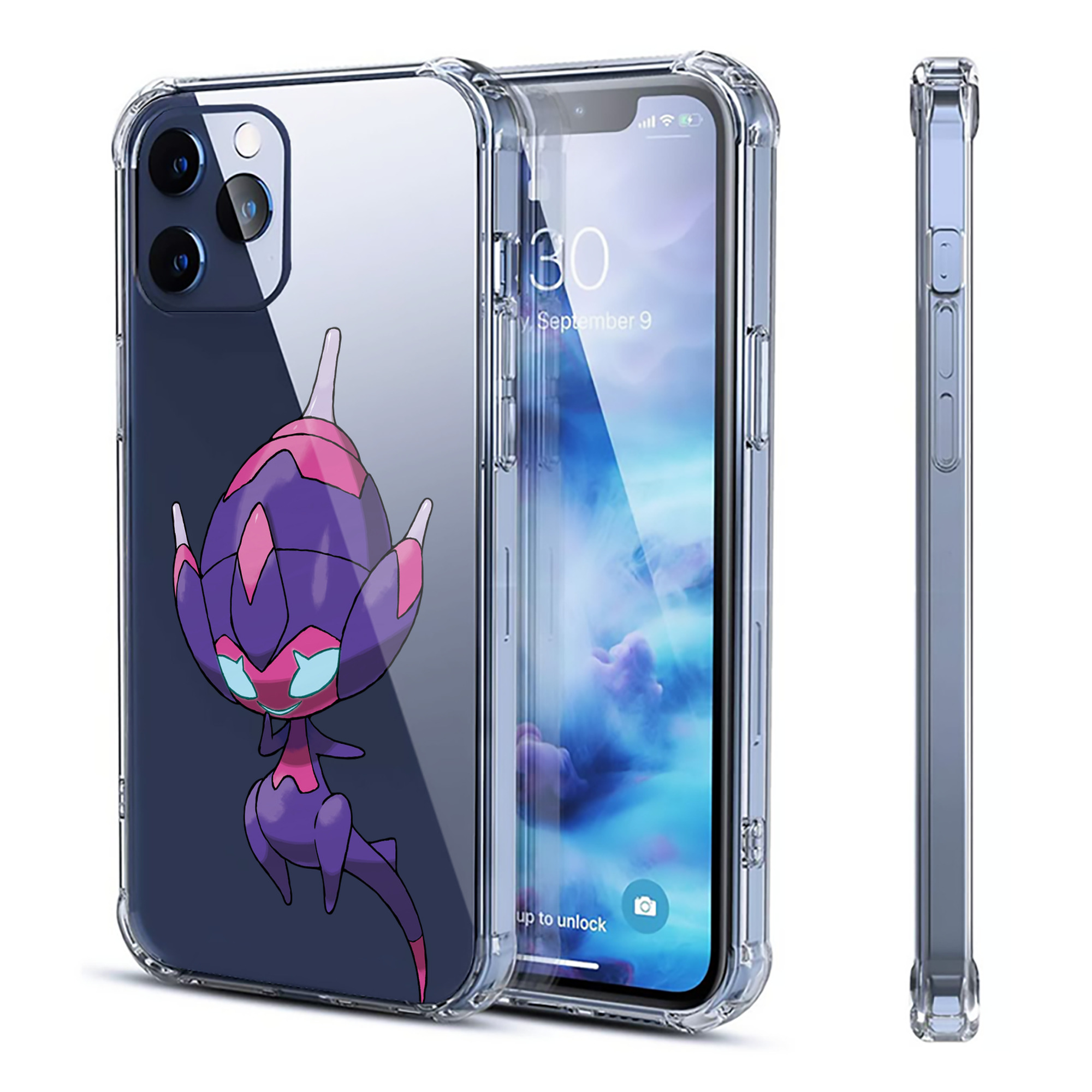 （画像用） ポケットモンスター Pokémon 【iPhone 12シリーズ対応】透明スマホケース（クリアソフトケース）